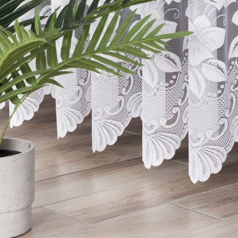 Firanka żakardowa 018041 wysokość 220 cm kolor biały