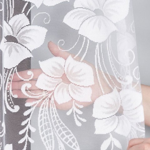 Firanka żakardowa 018041 wysokość 220 cm kolor biały