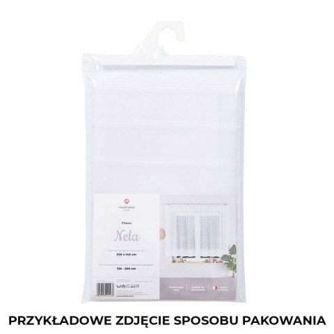 Firanka gotowa żakardowa NELA 250x200 cm kolor biały