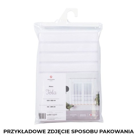 Firanka gotowa żakardowa TOLA 250x200 cm kolor biały