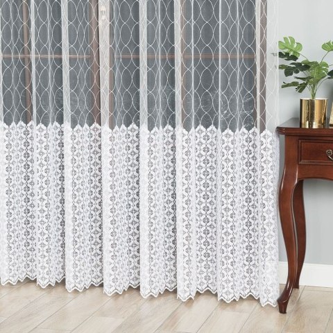 Firanka haftowana 810735 wysokość 280 cm kolor biały Firanka haftowana 810735 wysokość 280 cm kolor biały