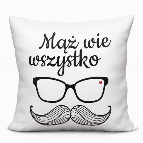 MĄŻ WIE WSZYSTKO Poszewka dekoracyjna VELVET, 40x40cm, kolor 001 biały PWA023/POP/001/040040/1 MĄŻ WIE WSZYSTKO Poszewka dekoracyjna VELVET, 40x40cm, kolor 001 biały PWA023/POP/001/040040/1