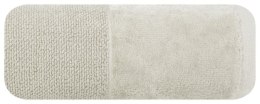 Ręcznik z welurową bordiurą LUCY 70x140 cm kolor kremowy