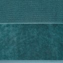 Ręcznik z welurową bordiurą LUCY 30x50 cm kolor turkusowy