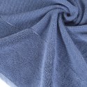 Ręcznik z welurową bordiurą LUCY 30x50 cm kolor niebieski