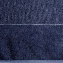 Ręcznik z welurową bordiurą LUCY 30x50 cm kolor granatowy