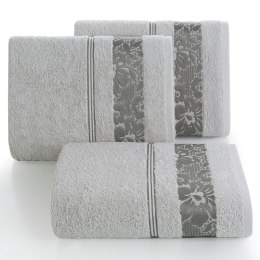 Ręcznik frotte SYLWIA 50x90 cm kolor srebrny