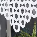 Panel żakardowy gotowy DIASKIA 160x160 cm kolor biały
