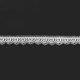Koronka gipiurowa 071986 wysokość 3 cm kolor biały