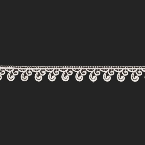 Koronka gipiurowa 080168 wysokość 6 cm kolor kremowy