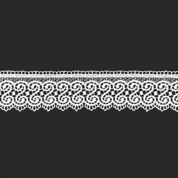 Koronka gipiurowa 071988 wysokość 8 cm kolor biały