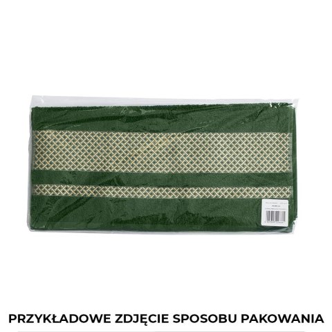 Ręcznik do ciała LIONEL 50x90 cm kolor pudrowy ze złotą bordiurą