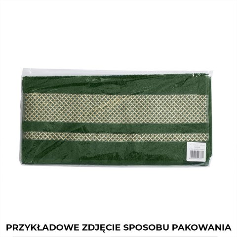 Ręcznik do ciała LIONEL 50x90 cm kolor czarny ze srebrną bordiurą