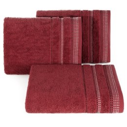 Ręcznik frotte POLA 70x140 cm kolor bordowy