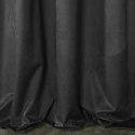 Zasłona gotowa na taśmie ROSA 135x300 cm kolor czarny