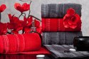 Ręcznik frotte POLA 50x90 cm kolor czerwony