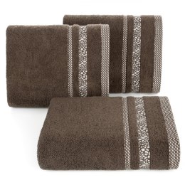 Ręcznik bawełniany TESSA 50x90 cm kolor brązowy