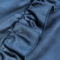 Komplet pościeli z makosatyny VENUS 160x200 cm kolor ciemny niebieski