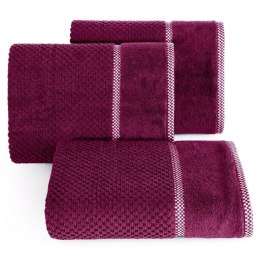 Ręcznik frotte CALEB 50x90 cm kolor amarantowy