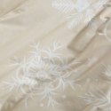Komplet pościeli bawełnianej SANTA 160x200 cm kolor beżowy