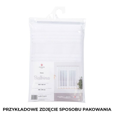 Firanka gotowa żakardowa BALBINA 250x200 cm kolor biały