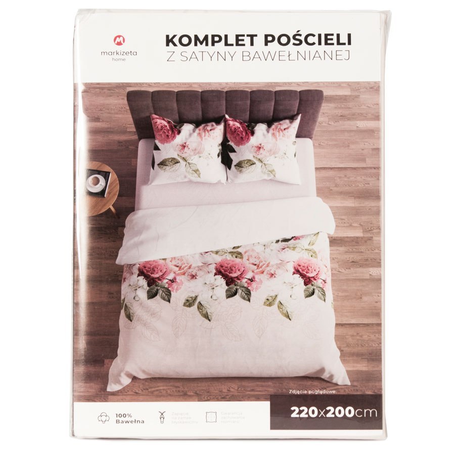 Komplet pościeli z satyny bawełnianej GOLDEN 160x200 cm