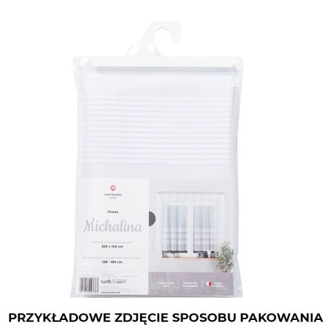 Firanka gotowa żakardowa MICHALINA 120x250 cm kolor biały