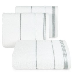 Ręcznik z bordiurą MIRA 30x50 cm kolor biały