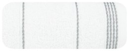 Ręcznik z bordiurą MIRA 30x50 cm kolor biały