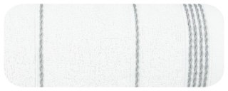Ręcznik z bordiurą MIRA 50x90 cm kolor biały