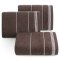 Ręcznik z bordiurą MIRA 50x90 cm kolor brązowy