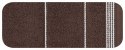 Ręcznik z bordiurą MIRA 70x140 cm kolor brązowy