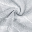 Ręcznik z bordiurą MIRA 70x140 cm kolor srebrny