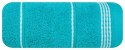 Ręcznik z bordiurą MIRA 50x90 cm kolor turkusowy