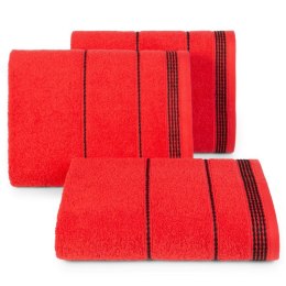 Ręcznik z bordiurą MIRA 30x50 cm kolor czerwony