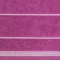 Ręcznik z bordiurą MIRA 50x90 cm kolor fioletowy
