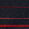 Ręcznik z bordiurą MIRA 50x90 cm kolor czarny