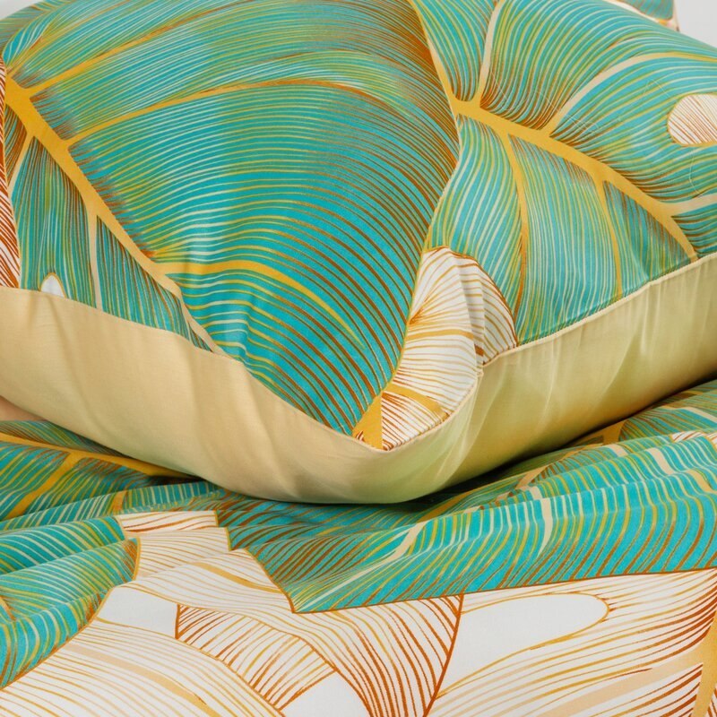 Komplet pościeli z satyny bawełnianej NELLY 160x200 cm kolor beżowy