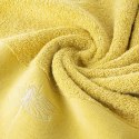 Ręcznik z żakardową bordiurą LORI 70x140 cm kolor musztardowy