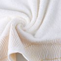 Ręcznik bawełniany METALIC 50x90 cm kolor kremowy