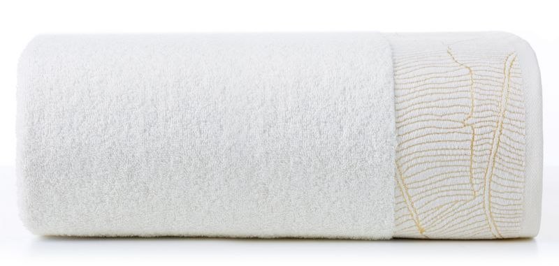 Ręcznik bawełniany METALIC 70x140 cm kolor kremowy