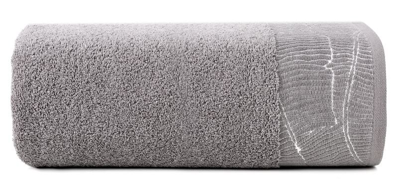 Ręcznik bawełniany METALIC 70x140 cm kolor stalowy