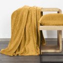 Ciepły i puchaty koc CINDY 150x200 cm kolor złoty