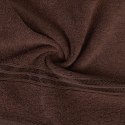 Ręcznik z żakardową bordiurą LORI 50x90 cm kolor brązowy