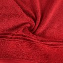 Ręcznik z żakardową bordiurą LORI 70x140 cm kolor czerwony