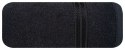 Ręcznik z żakardową bordiurą LORI 70x140 cm kolor czarny