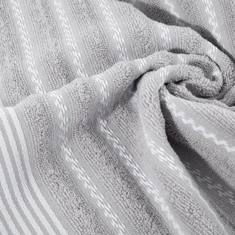 Ręcznik bawełniany LEO 70x140 cm kolor srebrny
