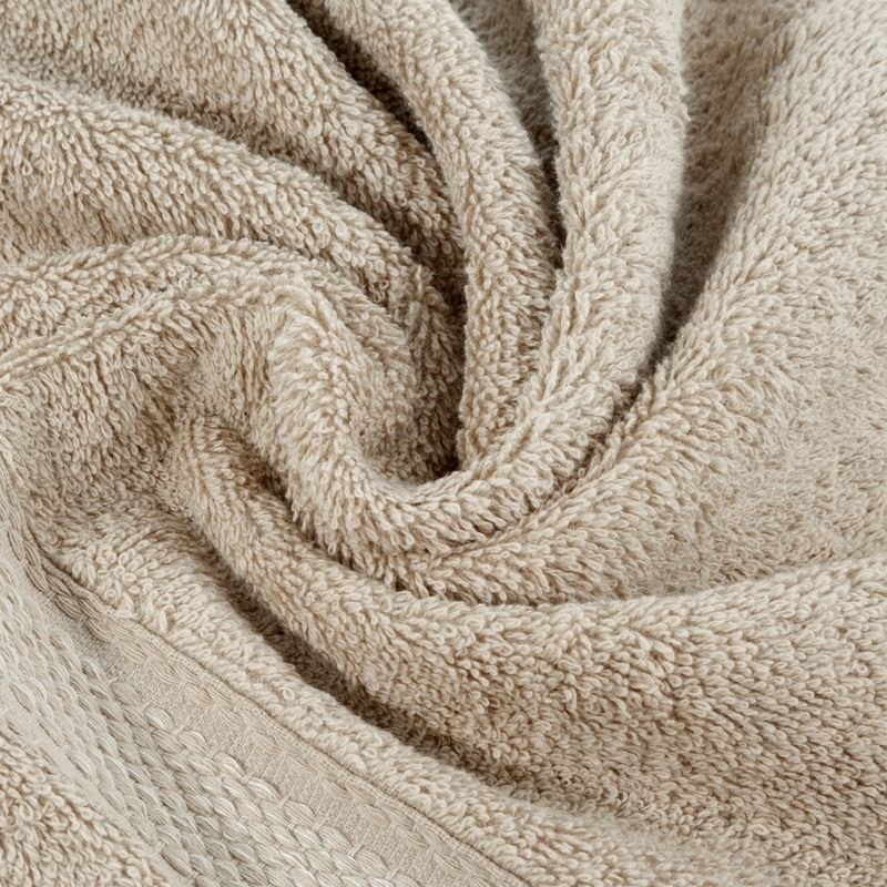 Ręcznik z ozdobną bordiurą ALTEA 100x150 cm kolor beżowy