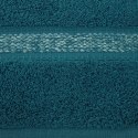 Ręcznik z ozdobną bordiurą ALTEA 100x150 cm kolor turkusowy