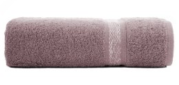 Ręcznik z ozdobną bordiurą ALTEA 100x150 cm kolor pudrowy